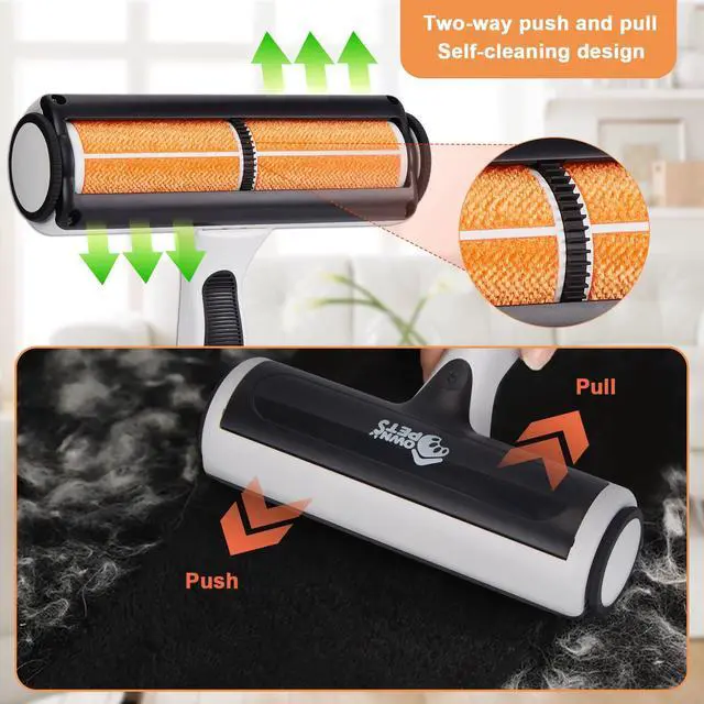 Alt view image 5 of 7 - Ownpets Pet Hair Remover, Reusable Cat and Dog Hair Remover Roller & Bonus Pet Lint Scraper