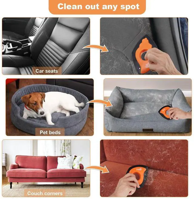 Alt view image 6 of 7 - Ownpets Pet Hair Remover, Reusable Cat and Dog Hair Remover Roller & Bonus Pet Lint Scraper