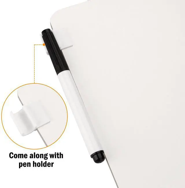 Alt view image 6 of 7 - AGPtEK 6 Kits Whiteboard Pen Clips Dry Erase Writing Drawing Board for School Office