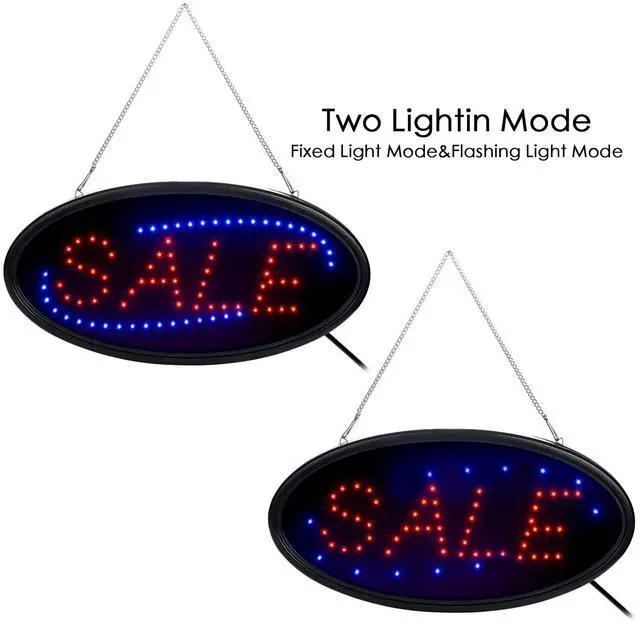 Alt view image 5 of 7 - FITNATE Ultra Bright Open Sign Neon LED Light Animated Motion Flash Business Ad Board