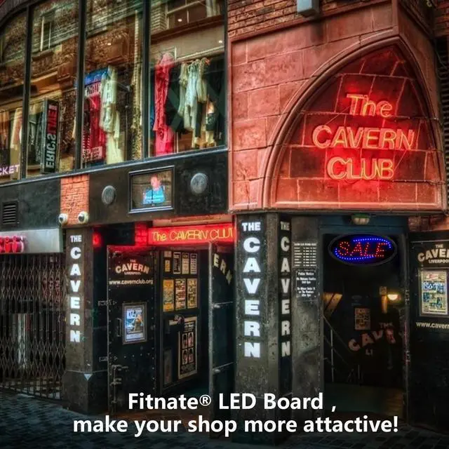 Alt view image 2 of 7 - FITNATE Ultra Bright Open Sign Neon LED Light Animated Motion Flash Business Ad Board