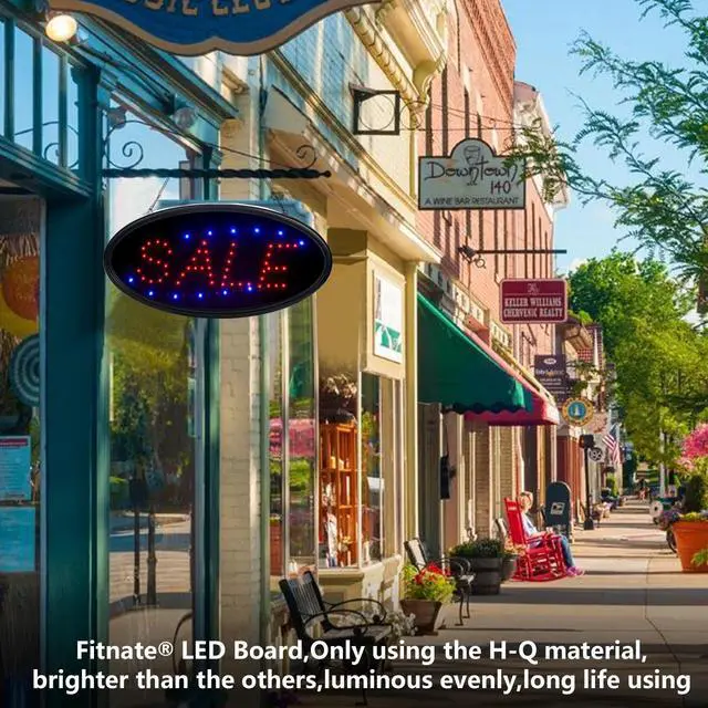 Alt view image 3 of 7 - FITNATE Ultra Bright Open Sign Neon LED Light Animated Motion Flash Business Ad Board