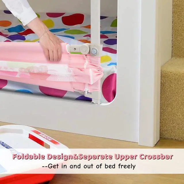 Alt view image 5 of 7 - FITNATE Upgraded Bed Guard Rail for Toddlers