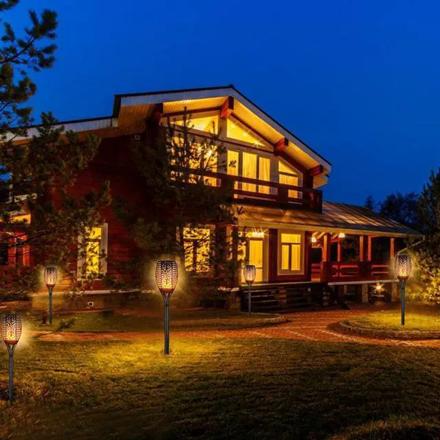Alt view image 7 of 7 - IMAGE 2Pcs Solar Torches Lights Landscape Lighting Waterproof LED Flickering Dancing Flames