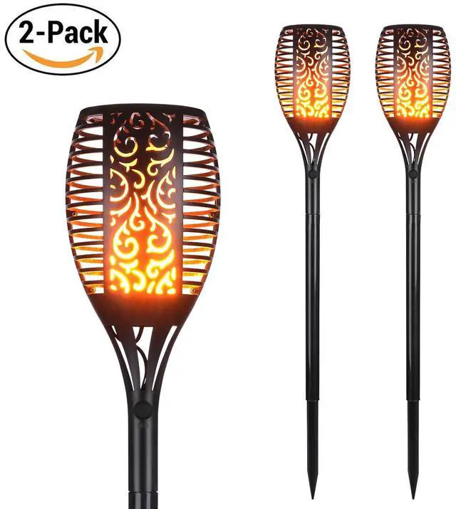 Main image of IMAGE 2Pcs Solar Torches Lights Landscape Lighting Waterproof LED Flickering Dancing Flames