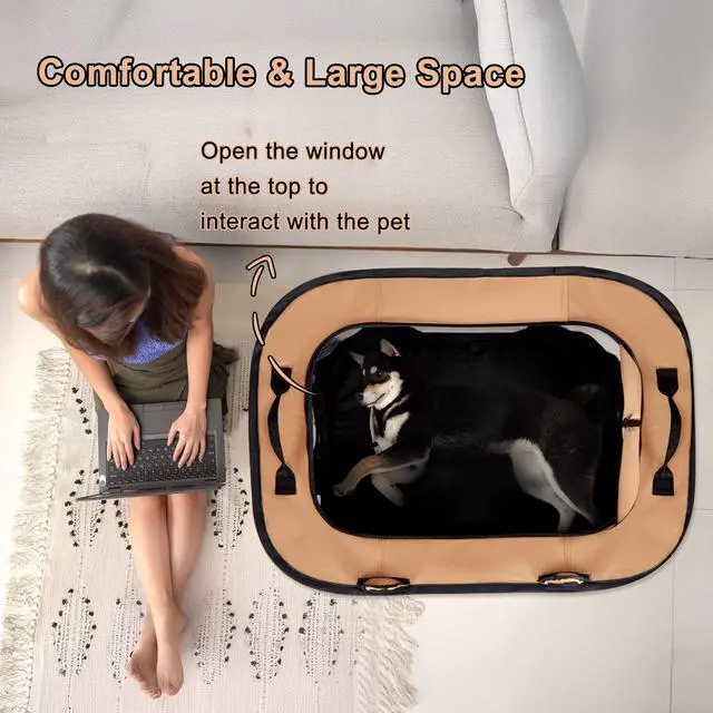 Alt view image 3 of 7 - Ownpets Cat Dog Playpen with Connectable Tunnel