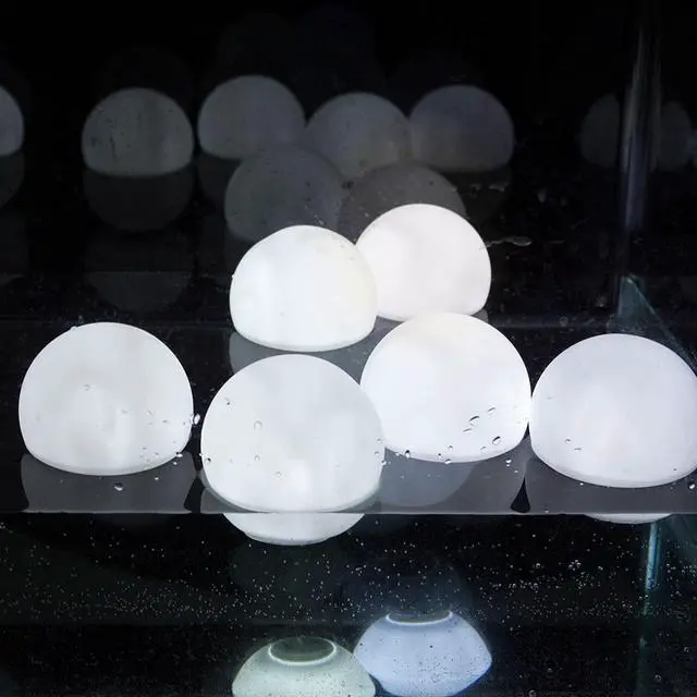 Alt view image 4 of 5 - IMAGE 6 Pcs 3" LED White Color PVC Floating Ball Mood Light for Garden Pool Parties