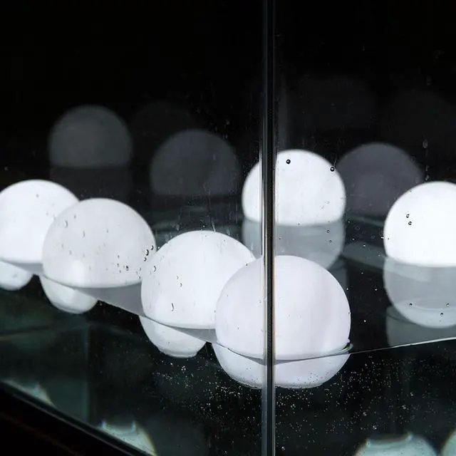 Alt view image 3 of 5 - IMAGE 6 Pcs 3" LED White Color PVC Floating Ball Mood Light for Garden Pool Parties