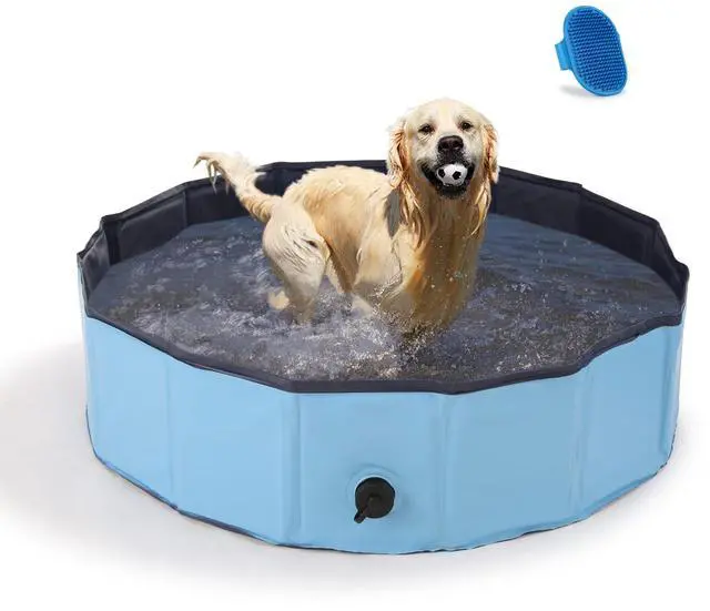 Main image of Ownpets Foldable Pet Swimming Bathing Pool, Size S