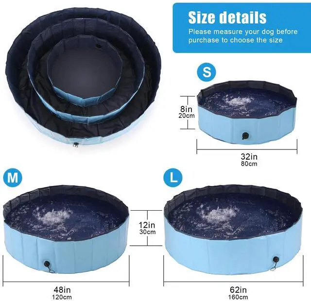 Alt view image 5 of 7 - Ownpets Foldable Pet Swimming Bathing Pool, Size S