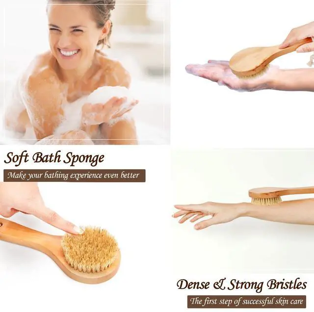 Alt view image 5 of 7 - FITNATE Shower Brush for Wet and Dry Brushing (2 Pack)