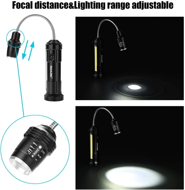 Alt view image 5 of 7 - IMAGE 2 Pack 360º BBQ Grill Lights Side LED Magnetic Base Barbecue Lamp Set