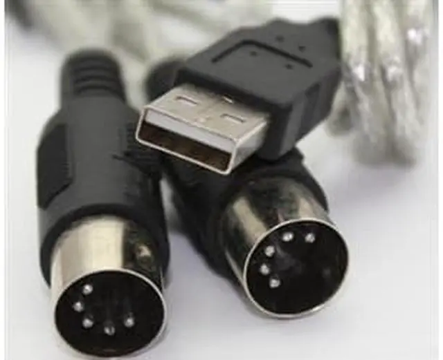 Alt view image 5 of 5 - USB To MIDI Keyboard Interface Converter Cable Adapter Support Mac OS