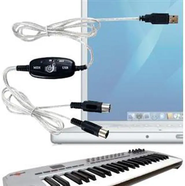 Main image of USB To MIDI Keyboard Interface Converter Cable Adapter Support Mac OS