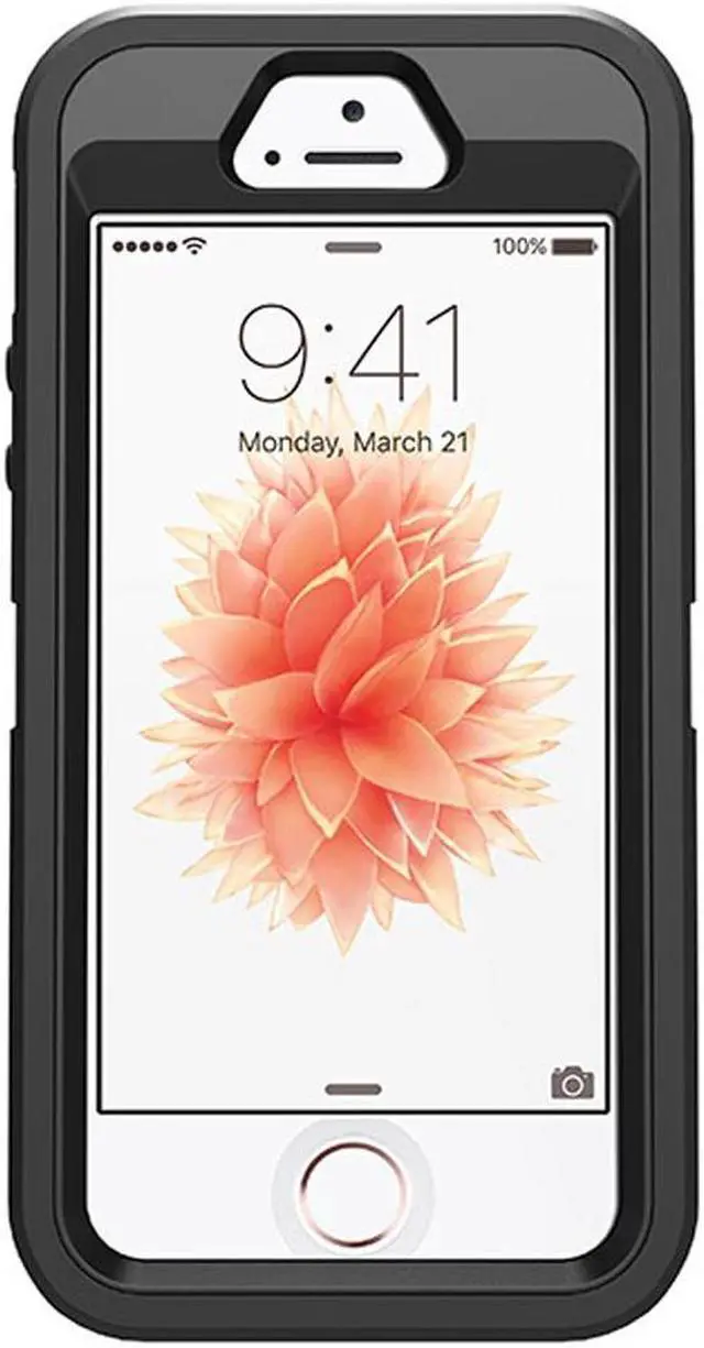 Alt view image 4 of 14 - Black Otterbox Defender Series Case +Belt Holster for iPhone 5 5S for Touch ID