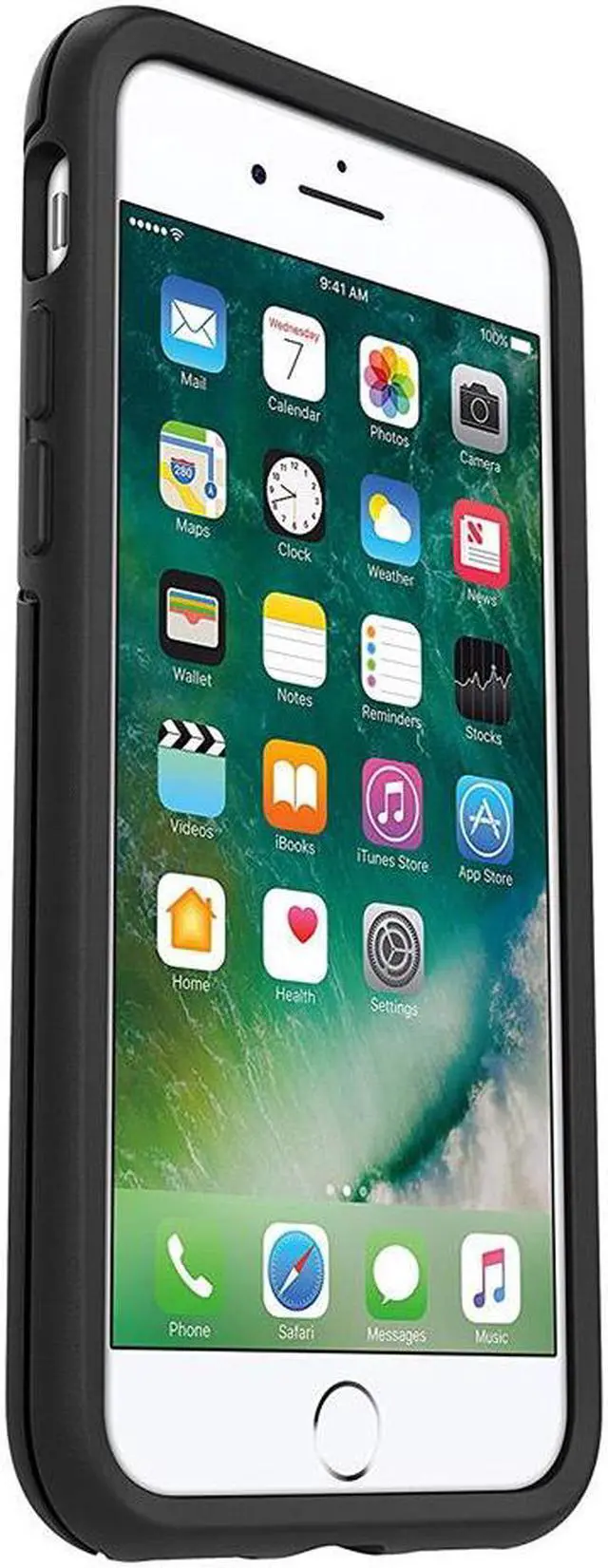 Alt view image 2 of 8 - Made for [Otterbox] Apple iPhone 8/ iPhone 7 [Black] Symmetry Series Hard Cover Case by Otterbox