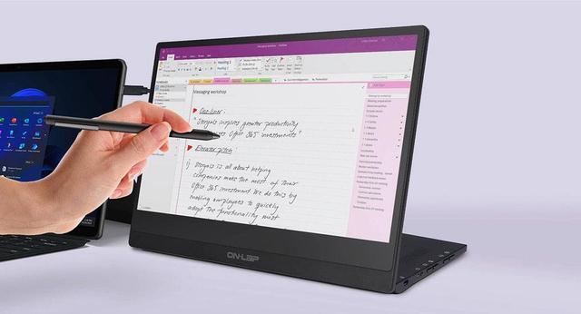 Main image of Gechic M505I 15.6" 1080P Portable Touchscreen Monitor Rear Port,Speakers,USB-C Docking for Laptop Power Delivery,HDMI Industrial Second Monitor,Vesa Mount,Gaming Xbox/PS5/Switch,45W PD FastCharging