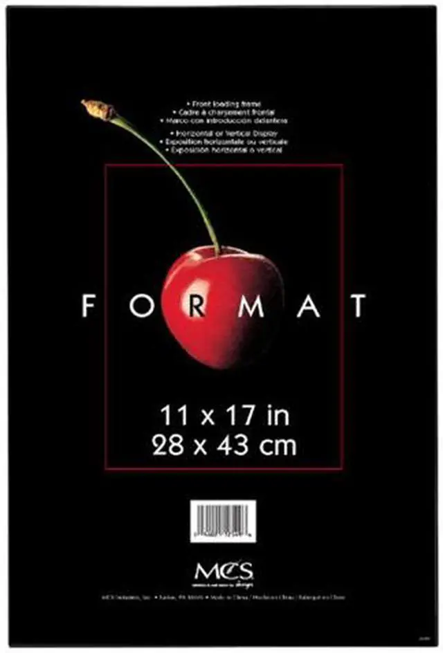 Main image of MCS Plastic Photograph Format Frame in Black - 11 x 17 Inches