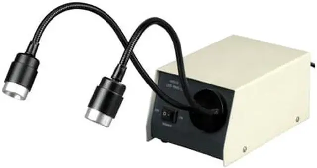 Main image of AmScope 14-LED Microscope Dual Gooseneck Lights
