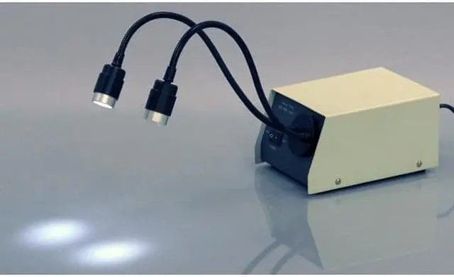 Alt view image 3 of 4 - AmScope 14-LED Microscope Dual Gooseneck Lights