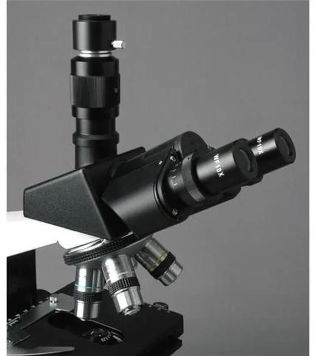 Alt view image 4 of 5 - 40X-2000X Lab Clinic Vet Trinocular Microscope