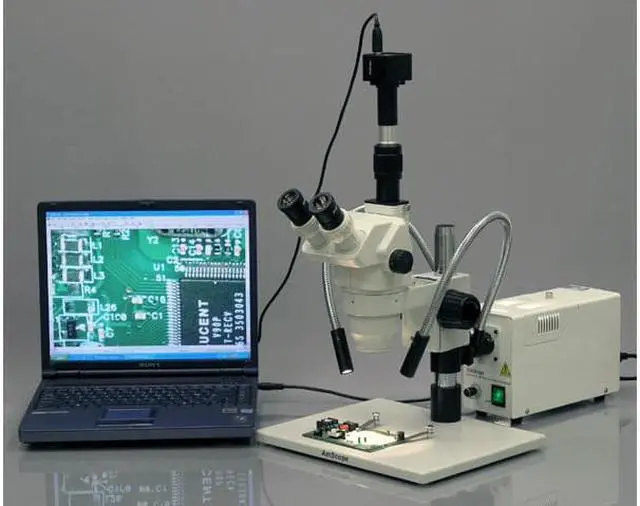 Alt view image 3 of 6 - 150W Fiber Optic Dual Gooseneck Microscope Illuminator