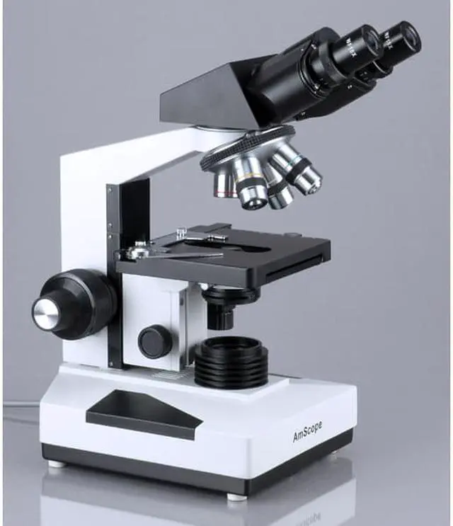 Alt view image 3 of 7 - Medical Lab Vet Compound Biological Microscope 40x-1000x