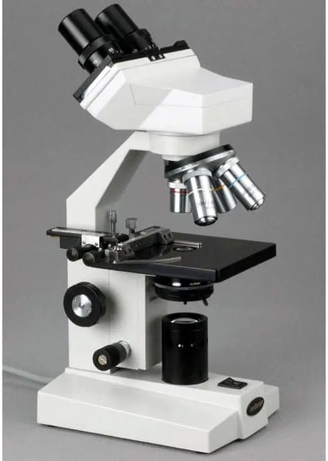 Alt view image 4 of 9 - 40X-2000X Binocular Biological Microscope with Mechanical Stage