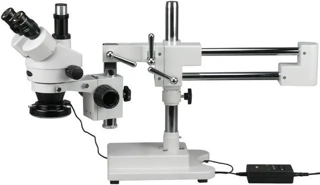 Main image of 3.5X-90X Trinocular Stereo Microscope with 144-LED Ring Light