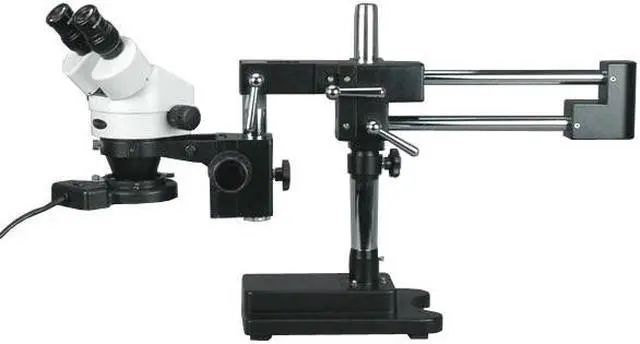 Main image of 3.5X-90X Circuit Board Assembly Boom Stand Stereo Microscope + Fluorescent Light