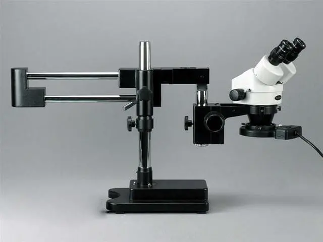 Alt view image 2 of 9 - 3.5X-90X Circuit Board Assembly Boom Stand Stereo Microscope + Fluorescent Light