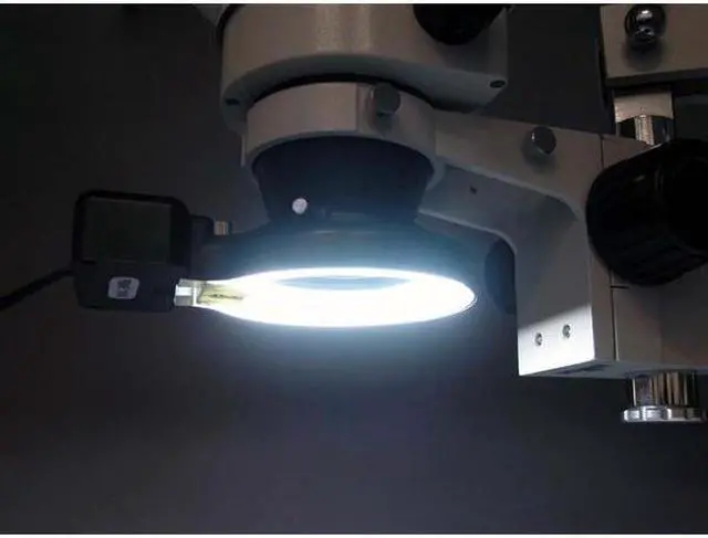 Alt view image 5 of 9 - 3.5X-90X Circuit Board Assembly Boom Stand Stereo Microscope + Fluorescent Light