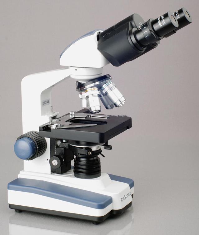 40X-2500X LED Digital Binocular Compound Microscope with 3D Stage