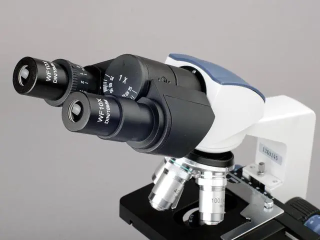 Alt view image 5 of 13 - 40X-2500X LED Digital Binocular Compound Microscope w 3D Stage +1.3MP USB Camera
