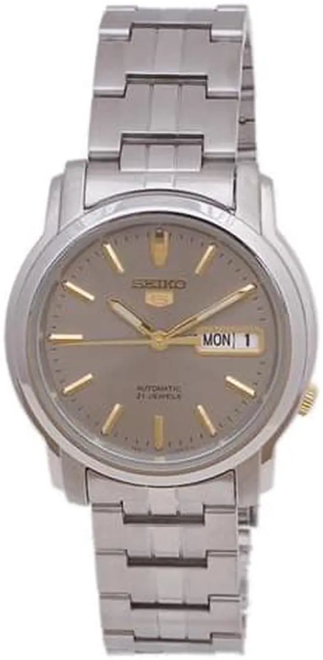 Main image of Seiko Automatic Men's Watch with a Stainless Steel Bracelet and Grey Dial - SNKK67