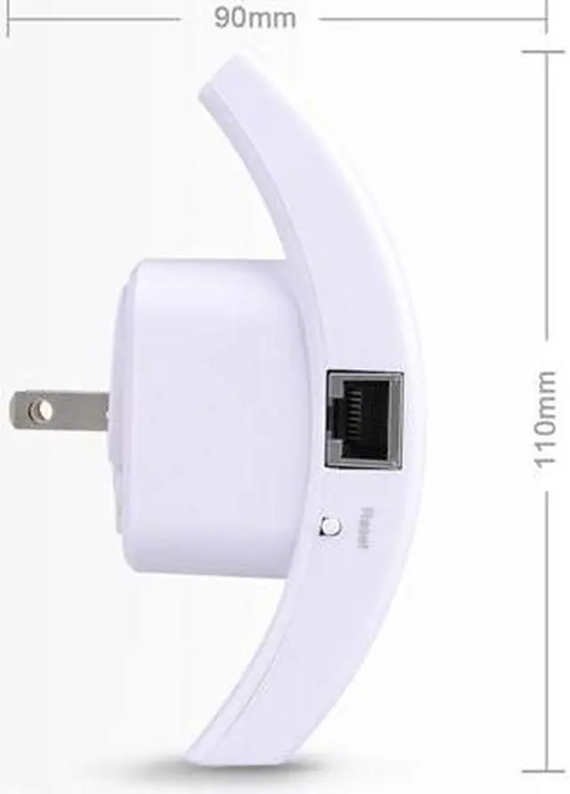 Alt view image 3 of 3 - HooToo HT-WR01 Wireless N 300 Mbps 802.11 b/g/n Access Point / Signal Repeater / Range Extender (White)