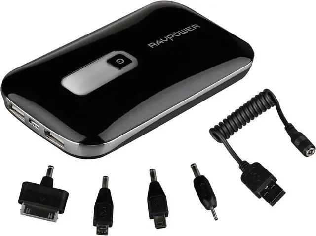 Alt view image 5 of 5 - RAVPower RP-PB04 10000mAh 3A Lithium Polymer External Battery Power Bank for iPad, iPhone, Samsung Galaxy, Note, HTC One (M8), Google Nexus, Moto X and other Mobile Devices