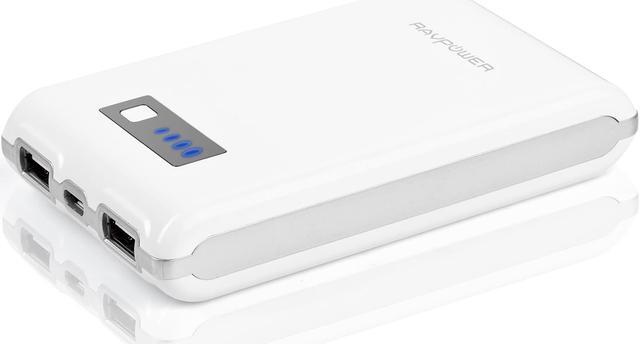 Alt view image 2 of 6 - RAVPower RP-PB07U Super High Capacity Power Bank (12000mAh Capacity / 1A & 2.1A Dual USB Output) for iPod, iPhone, Smartphones, Digital Cameras, Tablets and E-Books