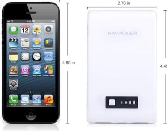 Alt view image 4 of 6 - RAVPower RP-PB07U Super High Capacity Power Bank (12000mAh Capacity / 1A & 2.1A Dual USB Output) for iPod, iPhone, Smartphones, Digital Cameras, Tablets and E-Books