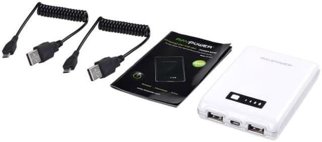 Alt view image 6 of 6 - RAVPower RP-PB07U Super High Capacity Power Bank (12000mAh Capacity / 1A & 2.1A Dual USB Output) for iPod, iPhone, Smartphones, Digital Cameras, Tablets and E-Books
