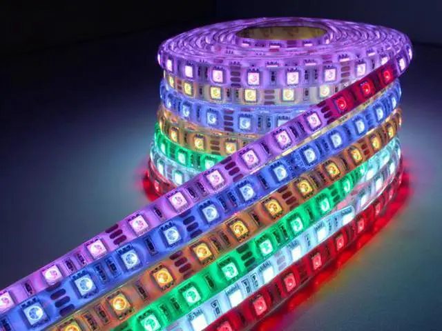 Alt view image 2 of 6 - TaoTronics TT-SL007 Waterproof RGB LED Strip Light Kit (16.4ft, 300 LEDs, Color Changing RGB SMD 5050, Dimmable, Including a 44-key Remote Control & 60w Power Supply)