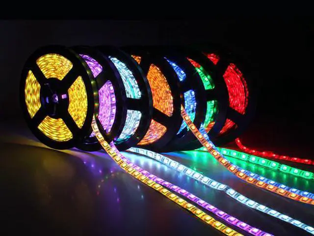 Alt view image 3 of 6 - TaoTronics TT-SL007 Waterproof RGB LED Strip Light Kit (16.4ft, 300 LEDs, Color Changing RGB SMD 5050, Dimmable, Including a 44-key Remote Control & 60w Power Supply)