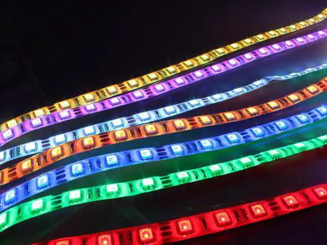 Alt view image 5 of 6 - TaoTronics TT-SL007 Waterproof RGB LED Strip Light Kit (16.4ft, 300 LEDs, Color Changing RGB SMD 5050, Dimmable, Including a 44-key Remote Control & 60w Power Supply)