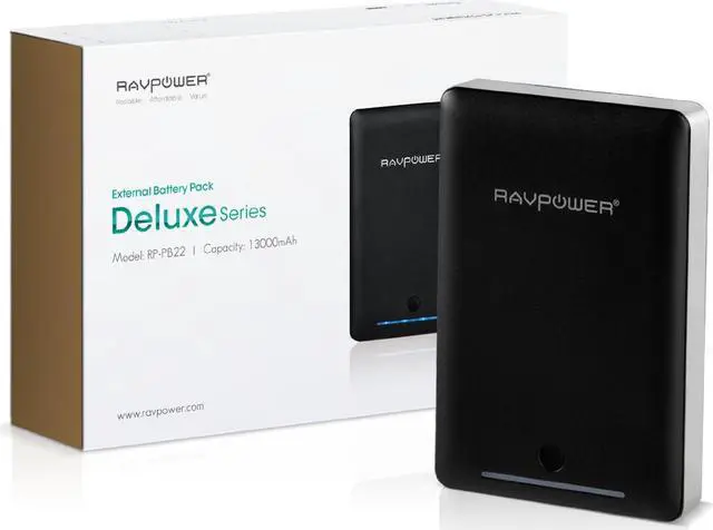 Alt view image 6 of 9 - RAVPower 3rd Gen Deluxe 13000mAh External Battery Portable Dual USB Charger 4.5A Output Power Bank. iSmart(tm) Broad Compatibility. For iPhone 6 6 plus 5S 5C 5 4S, iPad Air, Galaxy S5 S4 S3(Black)