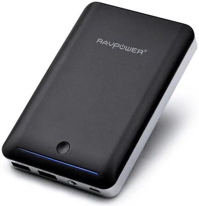 Alt view image 4 of 5 - RAVPower Deluxe 14000 mAh iSmart Power Bank External Battery Charger - Dual USB Output 5V / 1A & 5V / 2.4A (Black) for iPhone, iPad, Samsung Galaxy, Note, Google Nexus, HTC One and other mobile device