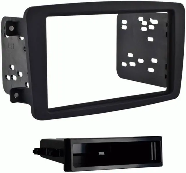 Alt view image 9 of 9 - Metra 99-8722B Matte Black Single DIN Stereo Dash Kit for Select 01-06 Mercedes
