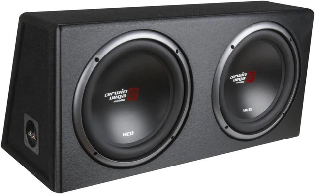 Alt view image 4 of 8 - Cerwin Vega - XE12DV - CERWIN-VEGA(R) MOBILE XE12DV XED Series XE12DV Dual 12-Inch Subwoofers in Loaded Enclosure