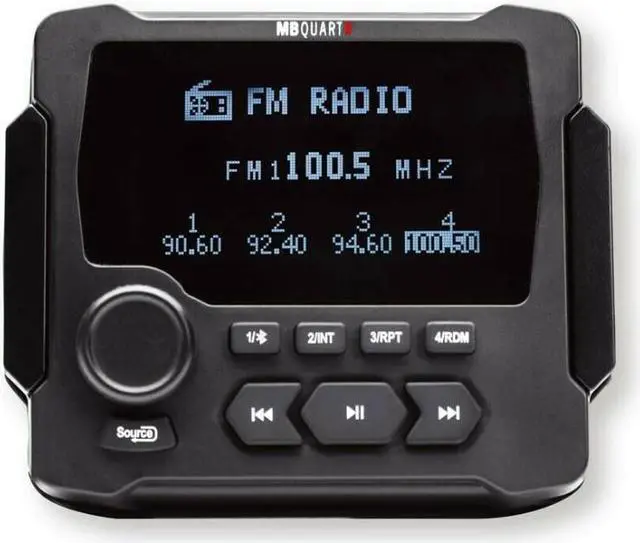 Alt view image 7 of 14 - MB Quart GMR-LCD 3.5" LCD Marine/Off-Road Multimedia Receiver Am/FM/Bluetooth
