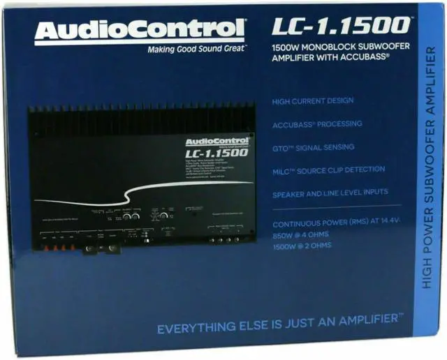 Alt view image 10 of 20 - AudioControl LC-1.1500 Mono Subwoofer Amplifier