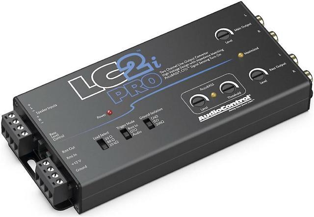 Alt view image 14 of 19 - AudioControl LC2i PRO 2-Channel Line Output Converter with Impedance Matching, AccuBASS, GTO, Audio Signal Sense, 12V Turn-On and ACR-1 Dash Remote Subwoofer Control